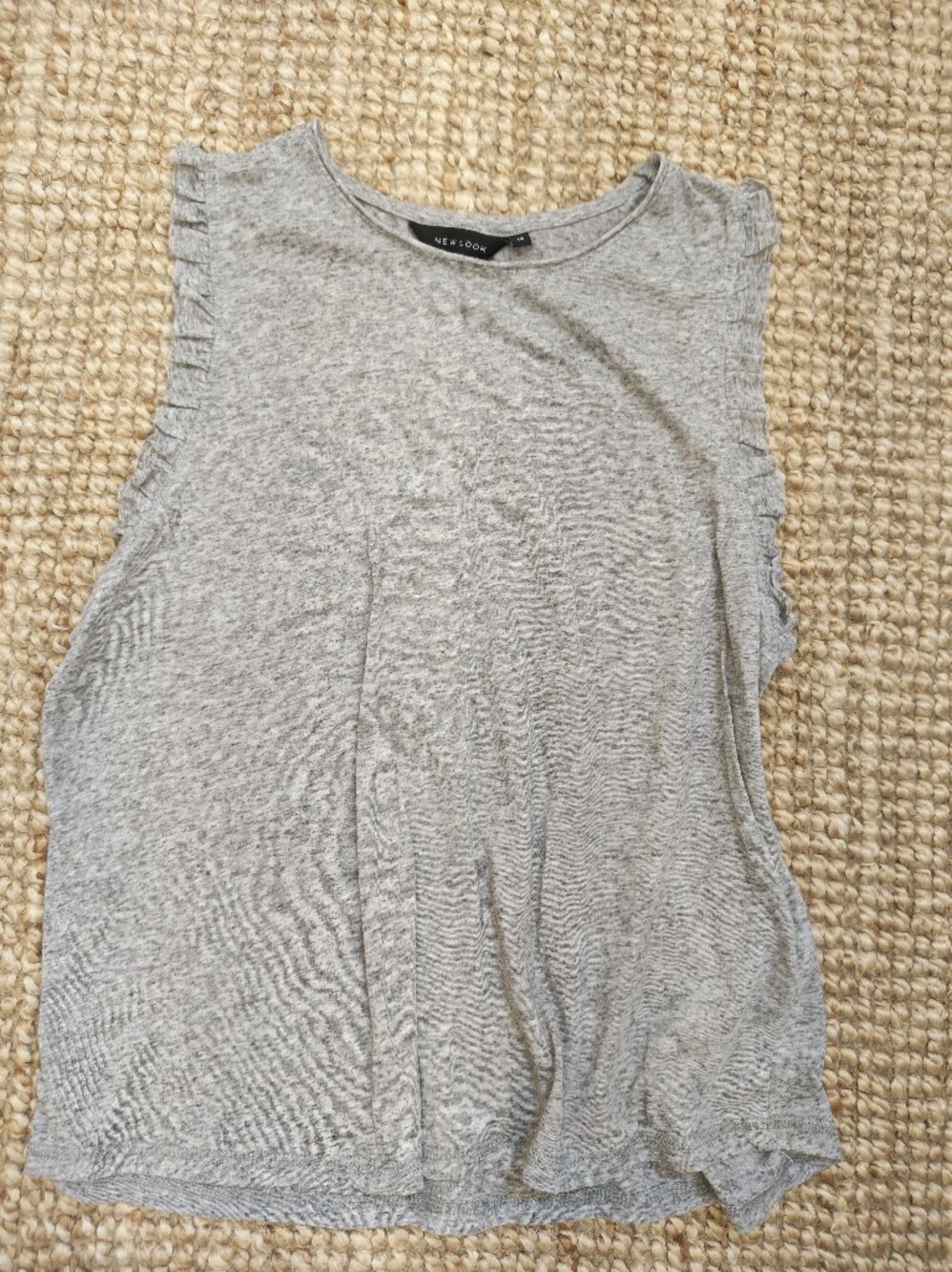New Look Grey Ribbed Tank Top